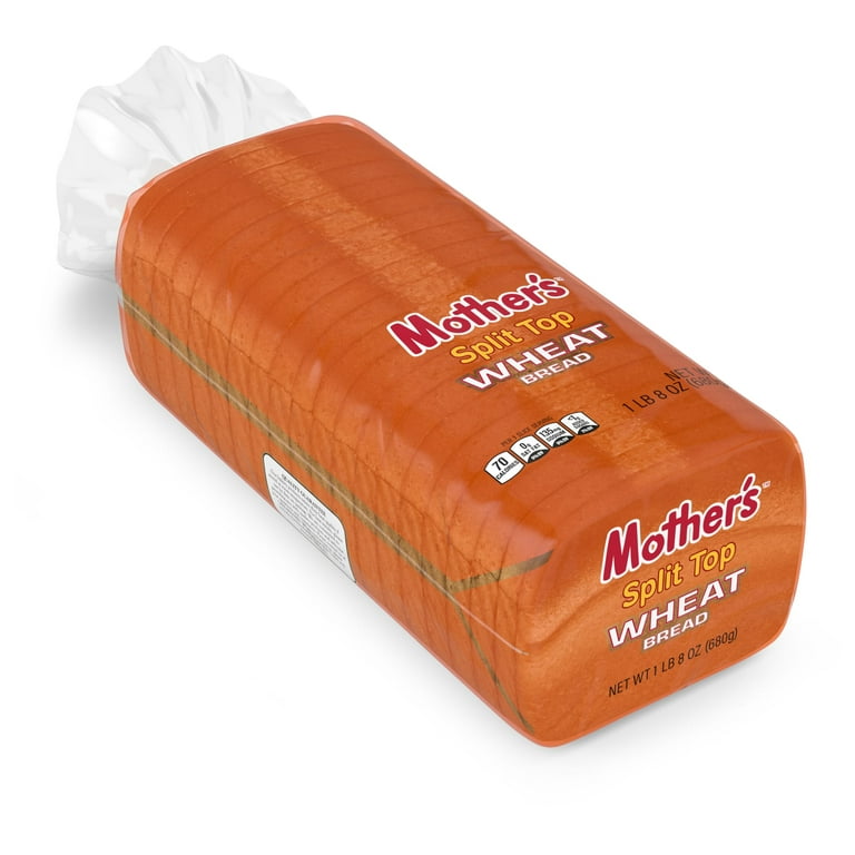 Mother's Split Top Wheat Bread, 24 oz, Wheat Bread, Bag