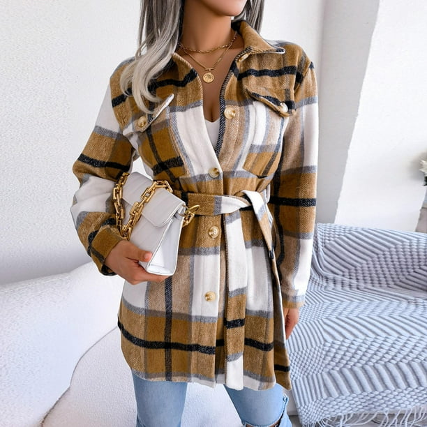 Puntoco Moda Mujer Otoño Invierno Casual Cómodo Tops de manga larga Chaqueta Outwear tops Rollbacks Puntoco Puntoco-3832