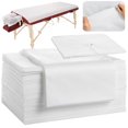 thumbnail image 2 of 50PCS Disposable Bed Sheets & 50PCS Disposable Face Cradle Covers, Skin-Friendly Non-Woven Massage Table Sheets 31.5" x 70.9", Hygiene Disposable Supplies for Massage SPA Tattoo Beauty Salon, 2 of 9