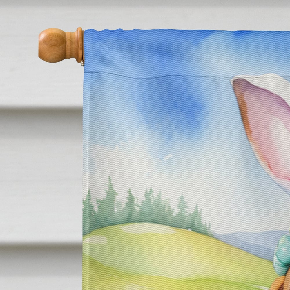 English Foxhound Easter Egg Hunt House Flag 28 in x 40 in