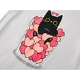 thumbnail image 3 of Beezizac Coral Cat Pajamas for Girls Modal Fiber Tee & Shorts Pj Set Tween Size 18, 3 of 7
