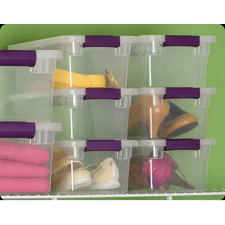 Sterilite 110 Qt ClearView Latch Storage Box, Stackable Bin with