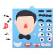 thumbnail image 2 of 2 Sets Changing Face Puzzle DIY Felt Facial Expression Educational Preschool Toy, 2 of 9