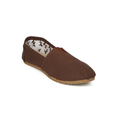 - Women Canvas Designer Slip On Extra Padding Flats - 18111