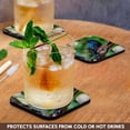 thumbnail image 3 of 3drose, Red-billed Green Wood Hoopoe, Waikiki, Honolulu, Hawaii., Set of 4 Coasters - Soft, 3 of 7