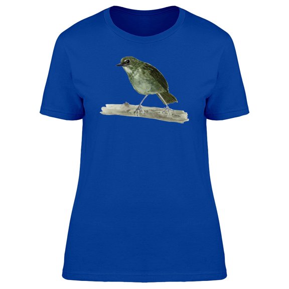 Green Bird On Branch Tee Women's -Image by Shutterstock