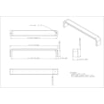 thumbnail image 2 of Elements 193-160 Asher 6-9/16" (160Mm) Center To Center Flat Wire Cabinet Handle / Drawer, 2 of 4