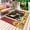 red, variant on Cows Sunflowers Outdoor Rug 5x7 Ft - Reversible Patio Rug Outdoor Camping Rugs, Rustic Farms Barns Flowers Bees Animals Indoor Outdoor Area Rugs, Non-Slip Outdoor Carpet Runner for Deck/Porch