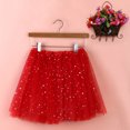 thumbnail image 3 of Tutu Skirts for Women Girls Adult Layered Tulle Tutu Skirt with Sequin Stars Red One Size, 3 of 3