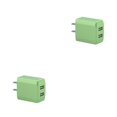 thumbnail image 2 of sweethay de teléfono móvil con enchufe de EE. UU., adaptador de carga de enchufe de pared de viaje portátil USB Dual, cabeza electrónica Type1 NO1, 2 of 6
