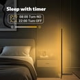 thumbnail image 4 of Tyute Lampe d'Angle, Lampe sur Pied à DEL, Éclairage d'Ambiance RVB, Lampe sur Pied Moderne Intelligente avec Télécommande, Lumière d'Angle à Changement de Couleur et à Intensité Réglable avec Synchronisation Musicale, m, 4 of 9