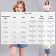 thumbnail image 4 of Rvasteizo Girls Outfit Set Print Bow Short Sleeve Top Denim Short Pant With Pocket Toddler Summer Set for 0-6 Years, 4 of 5