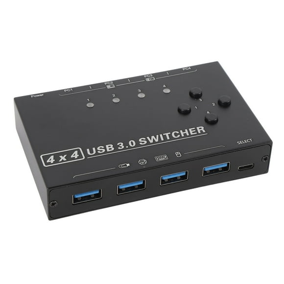 USB Switcher, USB3.0 Switch Wide Compatibility for Work