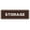 Brown, variant on Standard Storage Sign - White - Small 2" X 6"