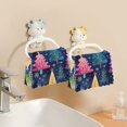 thumbnail image 6 of 6PCS Dish Towels and Dish Cloths Reuseable Dishcloths Sets for Washing Dishes, Cooking, Baking Size 11" x 11" Colorful Christmas Trees Pattern, 6 of 9