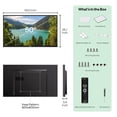 thumbnail image 6 of SYLVOX 50" Outdoor TV with Wall Mount and Cover, 4K UHD Smart Google TV, IP55 Weatherproof for Partial Sun Outdoor, 700nits (2025 Patio Series), 6 of 8