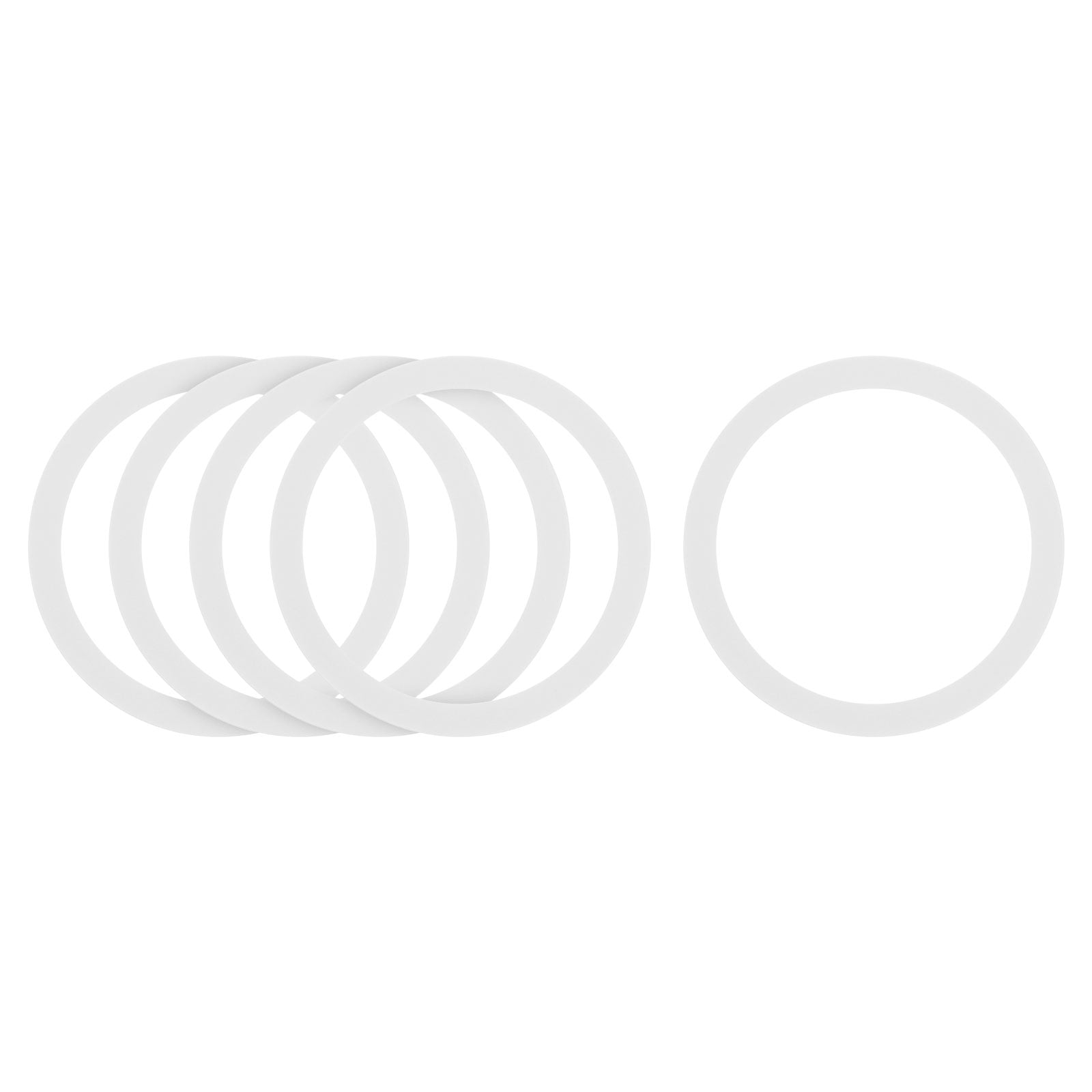 5Pcs Magnetic Adapter Ring, Magnetic Wireless Charger Conversion Kit, White