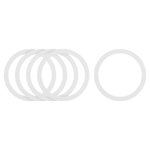 5Pcs Magnetic Adapter Ring, Magnetic Wireless Charger Conversion Kit, White