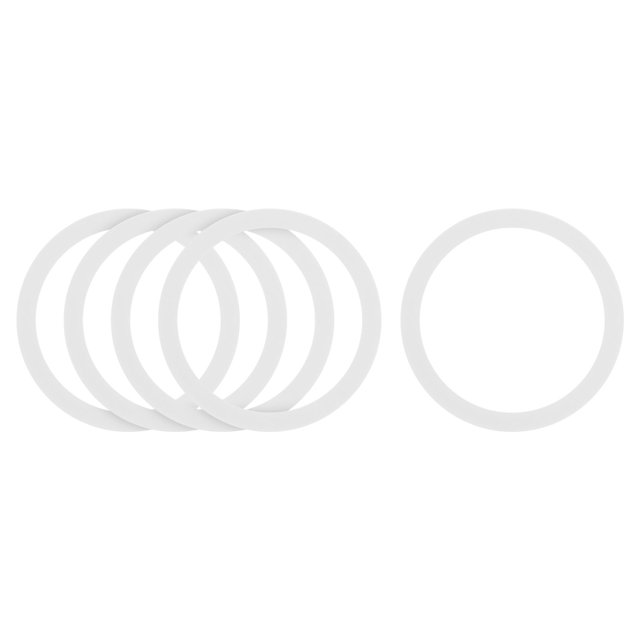 5Pcs Magnetic Adapter Ring, Magnetic Wireless Charger Conversion Kit, White