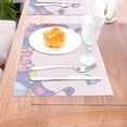 thumbnail image 5 of ZNDUO Placemats, 6 PCS Heat Resistant Stain Resistant Woven PVC Insulation Placemats, Durable Washable Elegant Table Mats for Dining-Bear Congratulations, 18"x12", 5 of 6