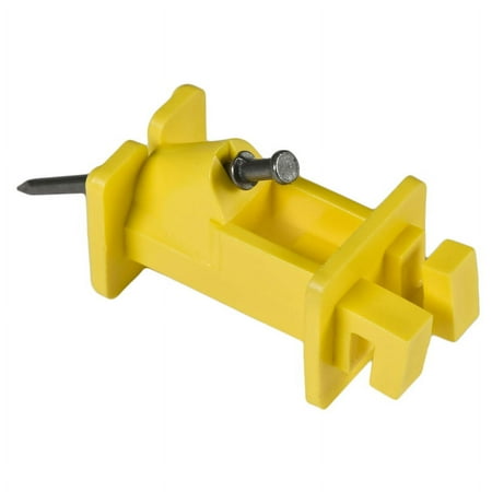 Zareba Slant Nail Insulator Yellow - 25-pack