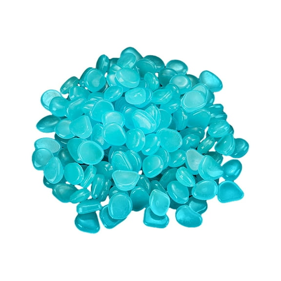 200PCS Luminous Garden Pebbles - Glow-in-The-Dark Stones for Aquariums & Landscaping,Decorative Rocks, Outdoor/Indoor Use, Create Magical Nighttime Ambiance Dark Glow Stones Home Decor(C)