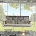 thumbnail image 4 of 2-Person Rattan Hanging Porch Swing Chair, 4 of 5