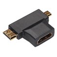 thumbnail image 3 of 1 x Adaptador HDMI compatible 2 a Mini Micro en 1 Convertidor Multi 90° FLhrweasw Nuevo, 3 of 9