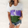 thumbnail image 2 of Blusa holgada de manga corta con cuello redondo y estampado a la moda para mujer Pompotops hfajkhk130719, 2 of 5