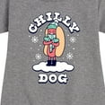 thumbnail image 3 of Instant Message - Chilly Dog Funny Christmas - Toddler & Youth Girls Fleece Dress, 3 of 6