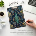 thumbnail image 3 of FORMRS Acrylic Clipboard with Low Profile Clip Standard A4 Letter Size, 12.5" x 9", Navy Blue Peacock Pattern, 3 of 8