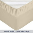 thumbnail image 3 of Elegant Comfort 1500 Premium Hotel Quality 1-Piece Fitted Sheet, All Around Elastic, Deep Pocket, Softest Quality Microfiber - Full Cream, 3 of 4