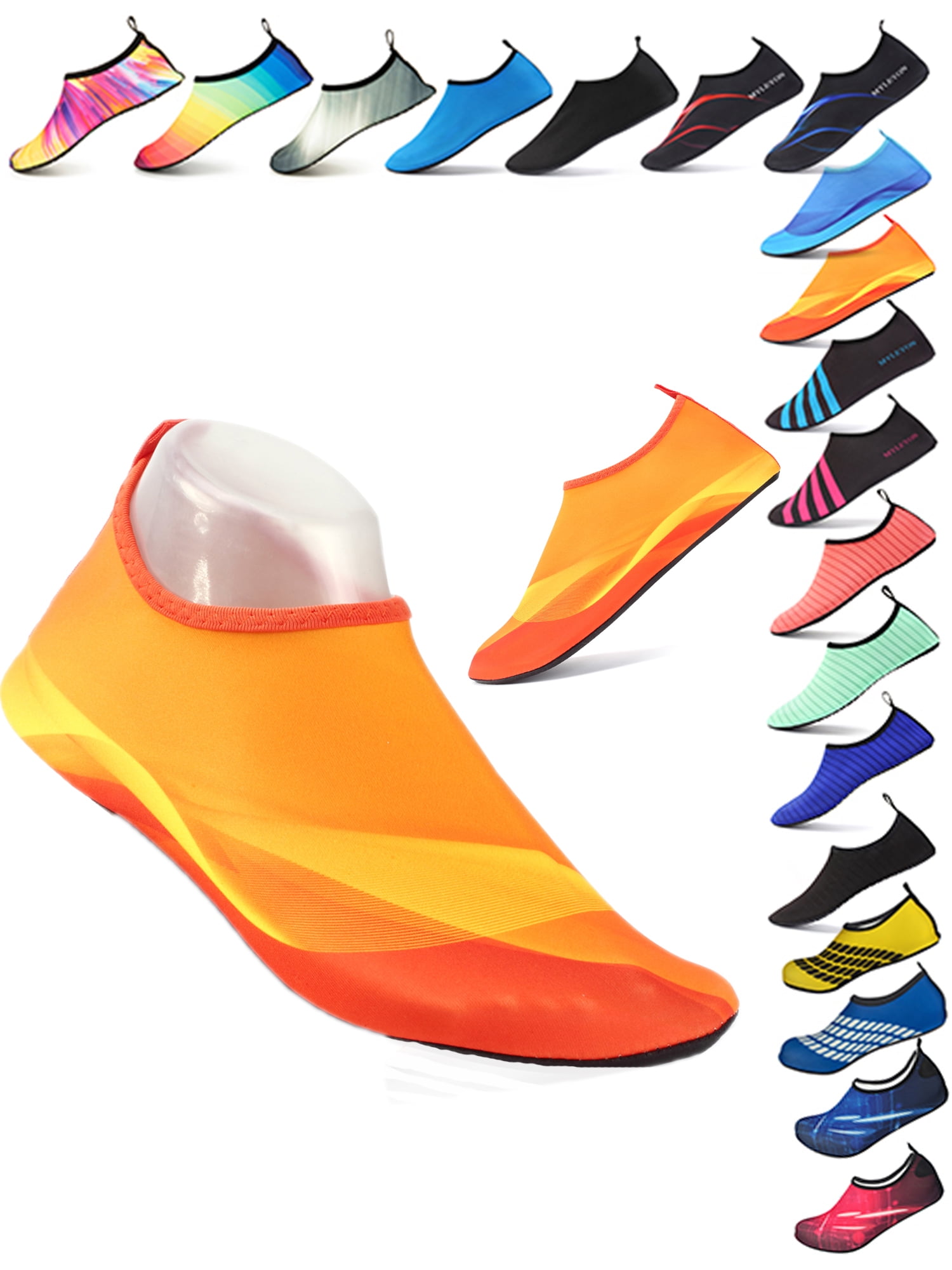 SAYFUT Water Shoes Beach Shoes for Men Women Barefoot QuickDry Aqua