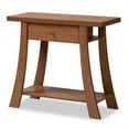 thumbnail image 2 of Baxton Studio Herman Walnut Brown Finished Wood 1-Drawer Console Table, 2 of 11