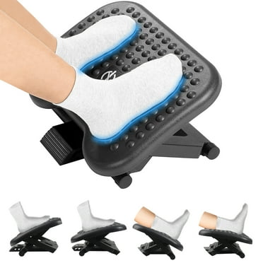 Adjustable Under Desk Footrest,Ergonomic Foot Stool for Under Desk at Work with Massage,3 Height Position 30 Degree Tilt Angle Adjustment,Back Pain Pressure Relief Leg Circulation Office Work Gift