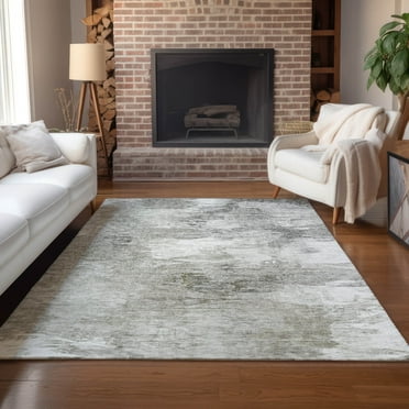 Addison Rugs Chantille Indoor/Outdoor Transitional Abstract Beige Washable Rectangle Rug, 9' x 12'