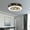 Black, variant on FETCOI Modern Meteor Ceiling Fan With Light Semi Flush Mount For Bedroom Kitchen