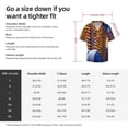 thumbnail image 5 of Lsque inside out 2 print Men's Cuban Collar Short Sleeve Shirt Summer Beachwear Casual Button Down Fashionable Vacation Leisure Shirt-Medium, 5 of 7