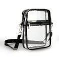 thumbnail image 5 of Clear PVC Stadium Bag | Transparent Crossbody Chest Bag for Men & Women | Large Capacity Security Approved Shoulder Bag | 20x15x6cm, 5 of 9