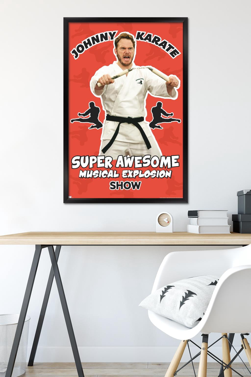 Parks and Recreation - Johnny Karate Wall Poster, 22.375" x 34" Framed