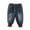 Blue, variant on Chenyin Infant Baby Boys Girls Fleece Jeans Pants Elastic Waist Soft Denim Pants Fall Winter Padded Trousers for Toddler 6 Months - 4 Years