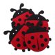 thumbnail image 4 of GOOHOCHY 4 bolsas para cubiertos de Pascua con forma de mariquita para guardar utensilios de Pascua, decoraciones de mesa, portacubiertos de boda y fundas para cubiertos., 4 of 8