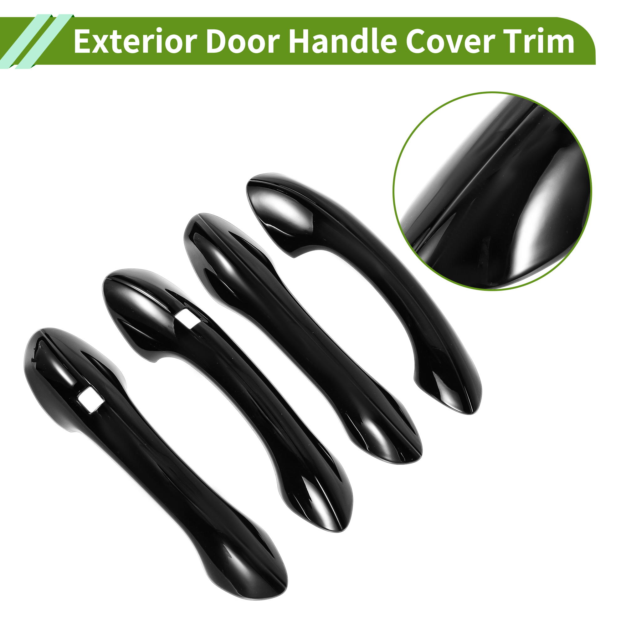 Unique Bargains Exterior Door Handle Cover Trim for Hyundai Santa Fe 2019-2023