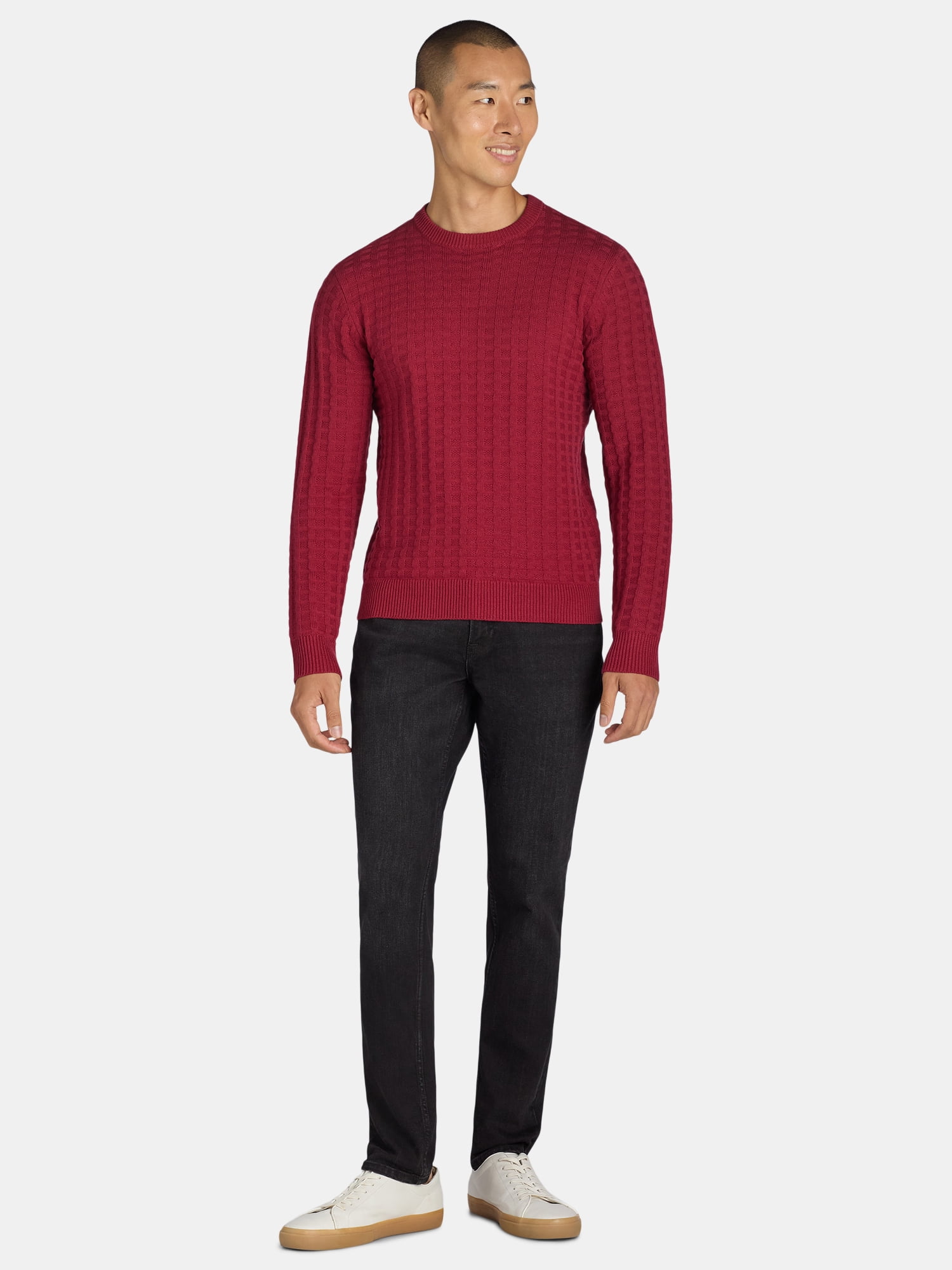 Tribekka 44 Men's Textured Crewneck Sweater, Sizes XS-3XL
