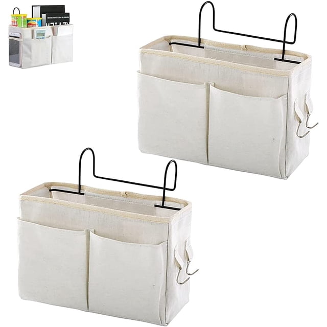 Cesta de almacenamiento para colgar junto a la cama, organizador multifuncional para literas y dormitorios, camas de hospital, rieles de cama TUNC Sencillez