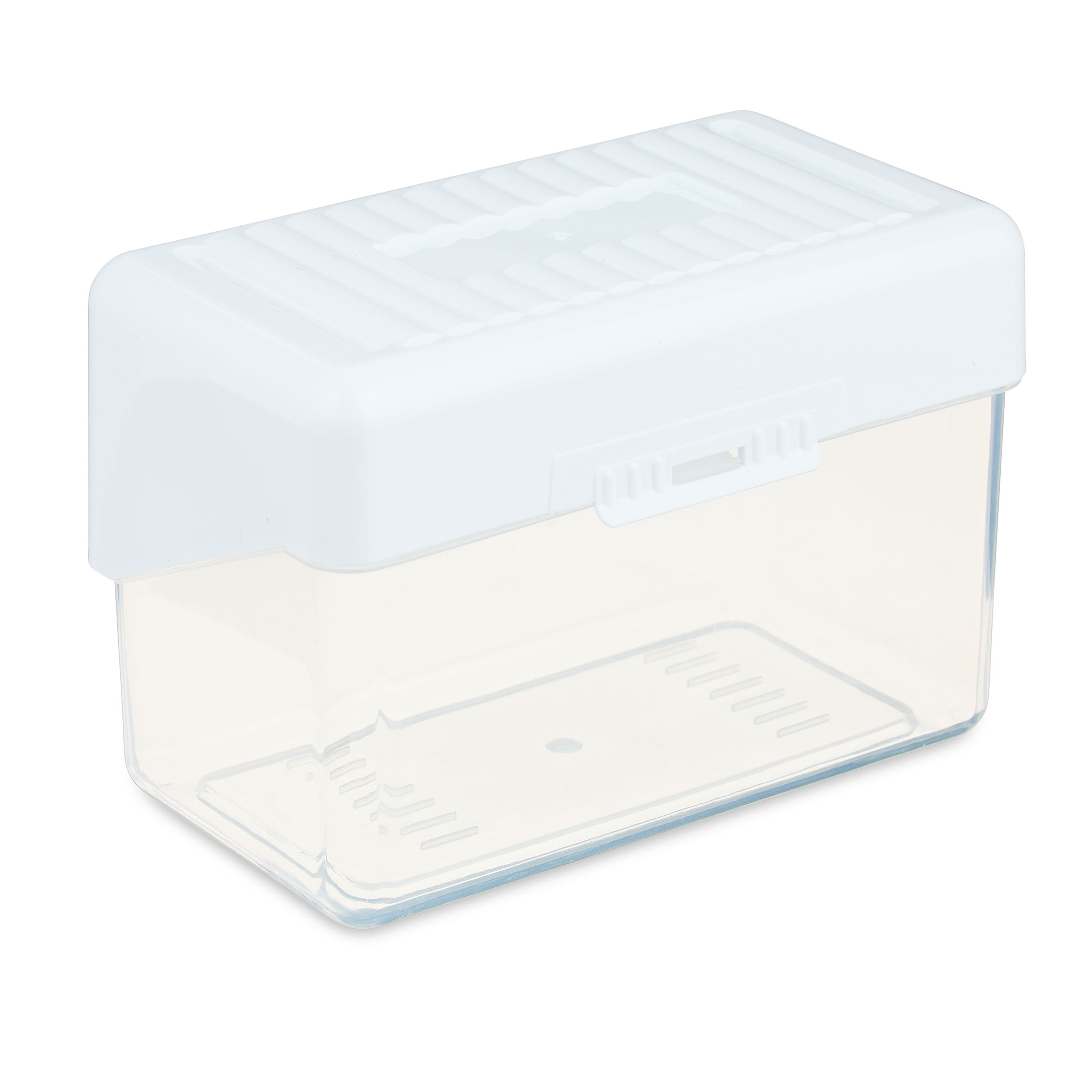 (3 pack) Pen+Gear Desktop Storage Box, 3" x 5", White, Plastic Storage Organizer For Home & Office White