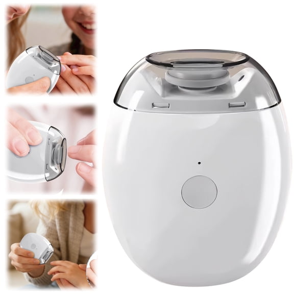 3-in-1 Automatic Electric Nail Clipper, Automatic Fingernail Grinder, Cutter and Polishing Trimmer for Whole Family