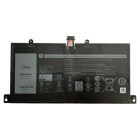 New 1MCXM Laptop Battery Compatible for Dell Latitude 11 5175 5179 E5175 E5179 Series 0G3JJT IMCXM 0PKG3N 7.4V 28Wh/3520mAh