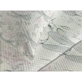 thumbnail image 4 of Ambesonne Shabby Flora Quilted Bedspread Set 3 Pcs, Vintage Dragonfly, King Size, Pale Pink Pale Grey, 4 of 5