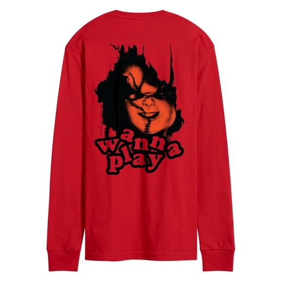 Chucky - Wanna Play - Men's Long Sleeve Graphic T-Shirt